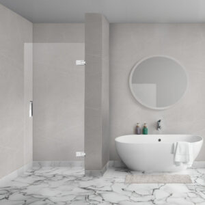 Aqua Vista Galatina Nisdeur - 97.5x200cm - excl. montageset - helder glas R-GS-LX-C975