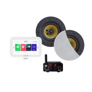 Aquasound N-Joy Connect n-joy connect badkamerradio - controller (ipx7) - wand lader - samba speakerset wit - bluetooth versterker / 50 watt / 230v/12v emn50-sw