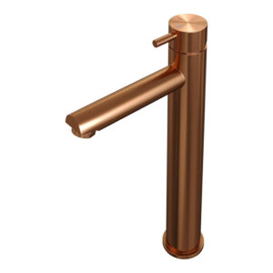 Brauer Copper Edition Wastafelmengkraan opbouw - hoog - model b - PVD - geborsteld koper 5-GK-002-HD5