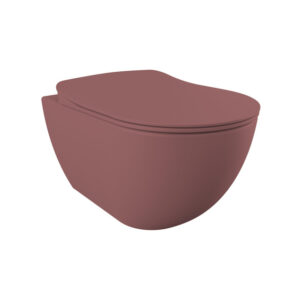 Creavit Hangend Toilet - 35.3x51cm - spoelrandloos - berry FE322-11BR00E-0000