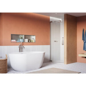 Crosswater Asura Douchedeur - 100cm - draaideur - zonder hendel - gepolijst rvs AUHDSC1000