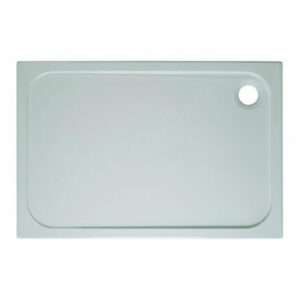 Crosswater Shower Tray douchebak 120x80x4.5cm rechthoek antikalkbehandeling stpne resin wit SR0R81200