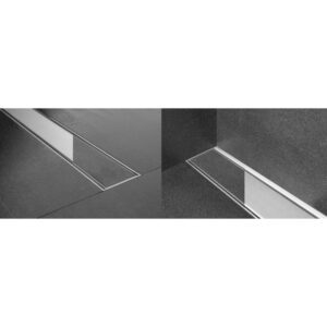 Easy Drain Multi TAF afvoergoot enkele plaat 100cm met Zero design rooster RVS edmtaf1000
