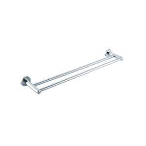 Fortifura Calvi Handdoekhouder - dubbel - rond - chroom SW639925