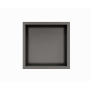 Fortifura Galeria Inbouwnis - 30x30x7cm - Geborsteld Gunmetal PVD
