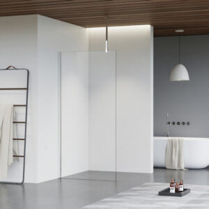 Fortifura Galeria inloopdouche - 110x200cm - helder glas - plafondarm - chroom SW915250/SW797904/SW804541