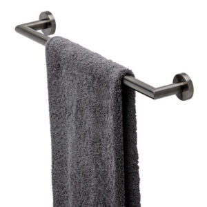 Geesa Nemox Handdoekrek 49.9cm Zwart metaal geborsteld 916507-09-45