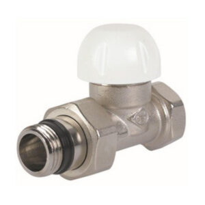 Go by Van Marcke thermostatische radiatorkraan voor stalen buizen recht aansluiting 1/2 F met zelfafdichtend aansluiting staartstuk B V12710QVMK