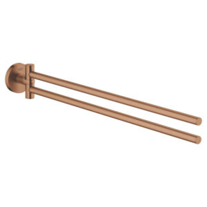 GROHE Essentials Handdoekhouder - 45cm - dubbel - draaibaar - brushed warm sunset 40371dl1