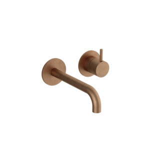 Hotbath Cobber Afbouwdeel - voor wastafelkraan - 18cm uitloop - Living colours - Verouderd Messing CB105EXT18AB