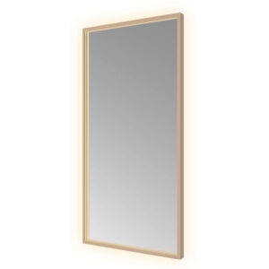 Hotbath &MORE Spiegel direct en indirect LED color changing spiegelverwarming met afstandsbediening Geborsteld koper PVD SQU510BCP