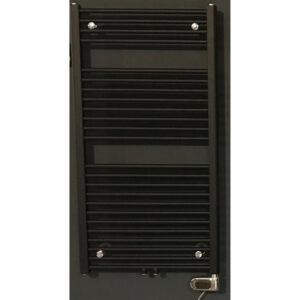 Instamat Robina Elektrische Handdoekradiator 149x60cm met 4 aansluitingen ½ incl. wandconsoles soft zwart RB150.60EB02