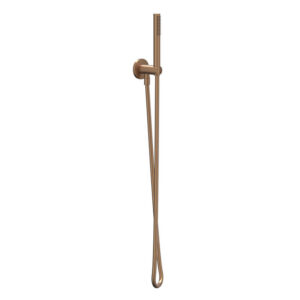 IVY Glijstangset - met handdouche - rond - satin spray - doucheslang 150cm - Geborsteld mat koper PVD 6901135