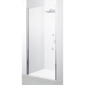 Novellini Young 2.0 1B draaideur voor nis 82/86x200cm zwart/helder y21b82-1h