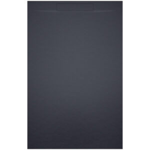 Riho Isola Douchevloer 140x90x3cm Kunstmarmer Leisteen structuur mat antraciet D007017080