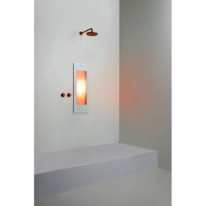 Sunshower Round Small One infrarood opbouw incl. wandbeugel 95x33x12cm White S0500-S0101-SML0700