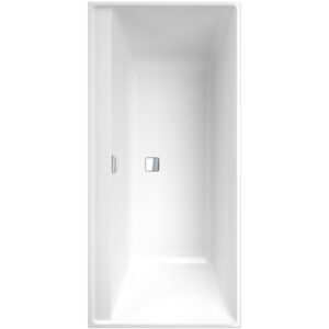 Villeroy & Boch Collaro bad rechthoek 160x75cm - met badwaste chrome wit uba160cor2dv-01