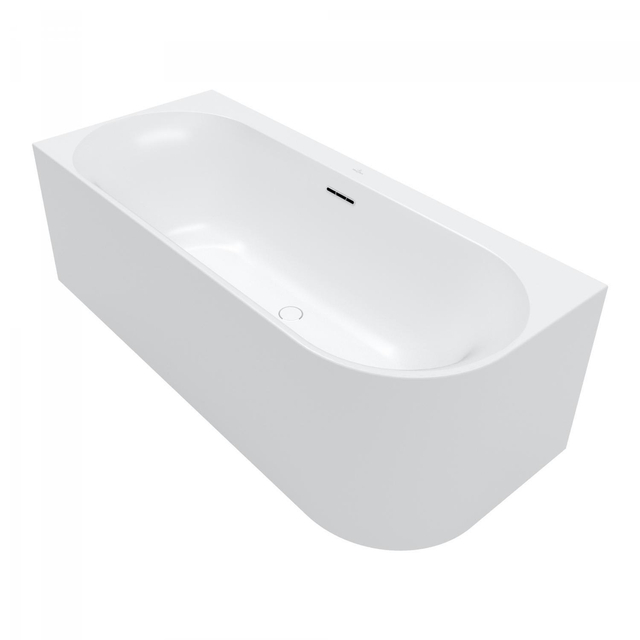 Villeroy & Boch Loop & friends hoekbad - 170x75cm - hoek links - acryl Stone white mat uba170lof9cl00v-rw
