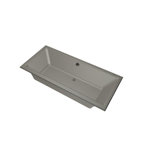 Xenz Kristal Ligbad - 180x80x48 - afvoer Midden - acryl - cement 6986-06